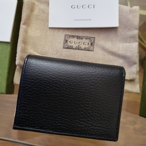 Authentic Gucci Leather Card Case Wallet - Picture 6 of 7